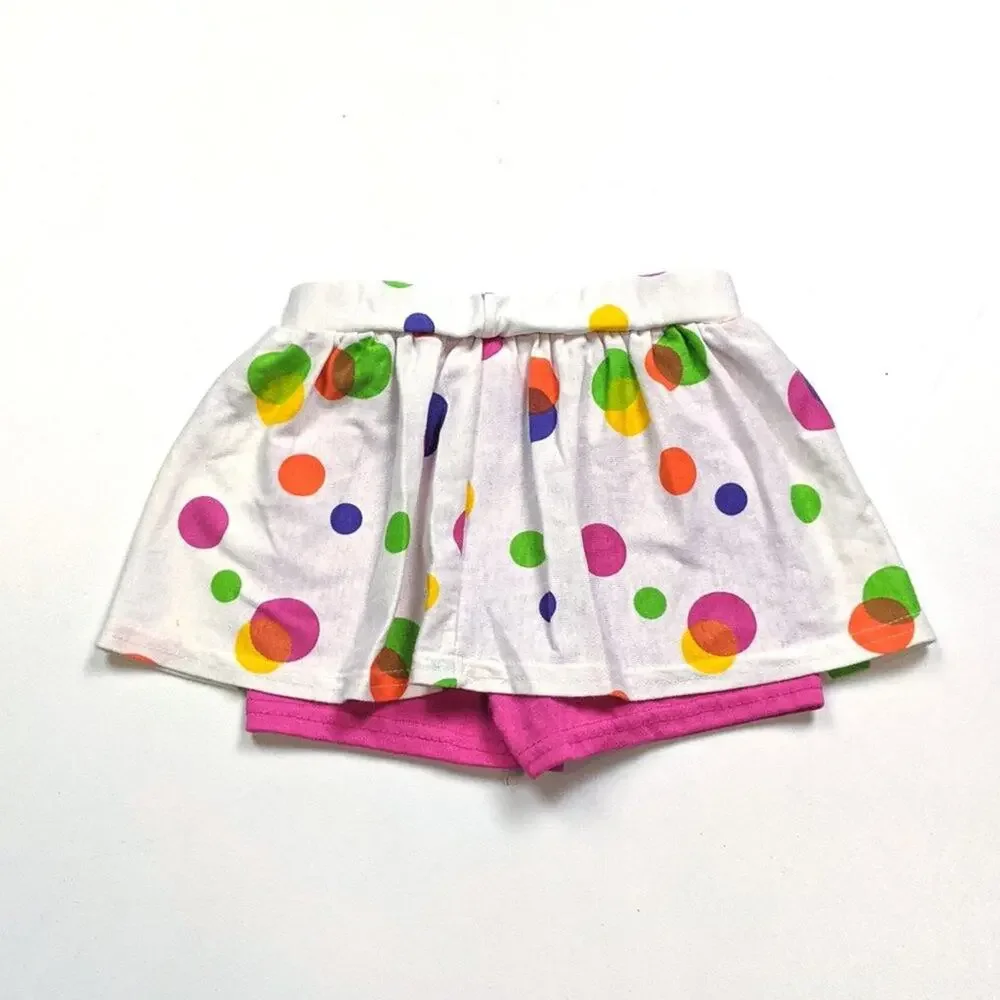 Vintage Skort Baby Girls Size 18m Polka Dot Skort